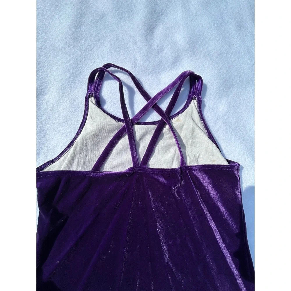 Body Wrappers Purple Girls Tank Vintage 90s